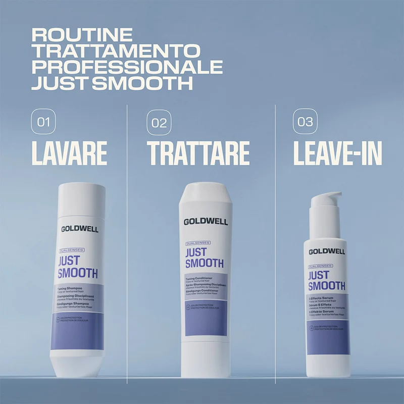 Goldwell Just Smooth Taming Shampoo 250ml - shampoo per capelli crespi