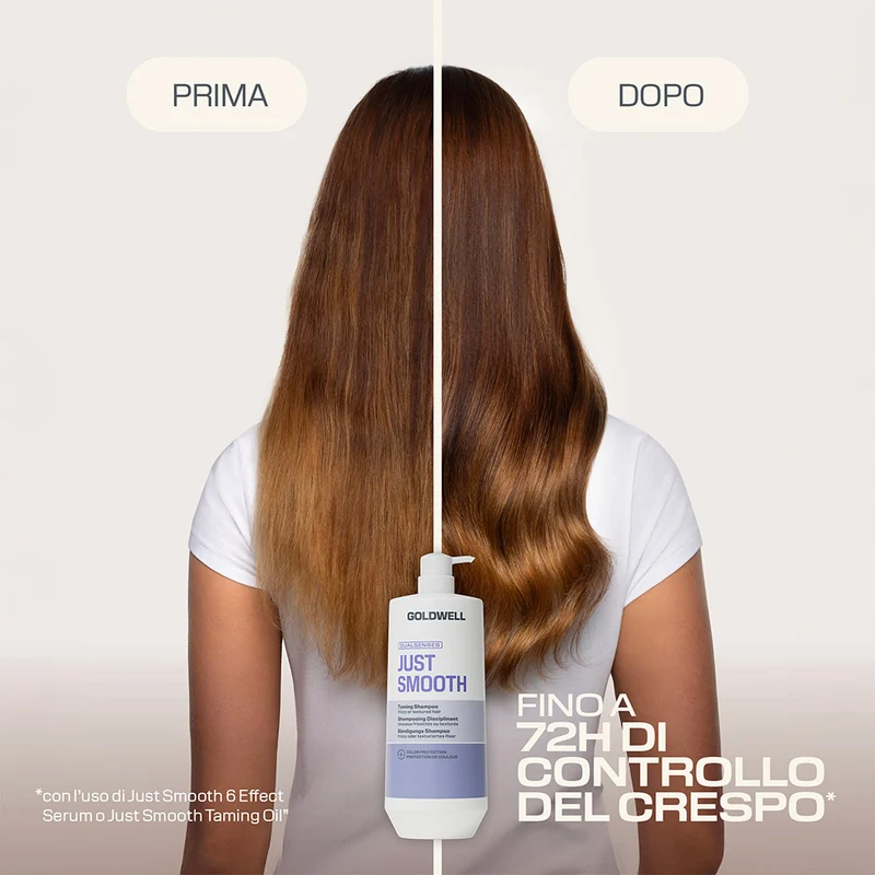 Goldwell Just Smooth Taming Shampoo 1000ml - shampoo per capelli crespi