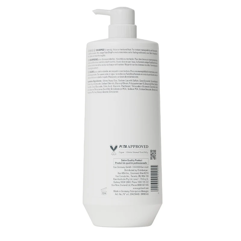 Goldwell Just Smooth Taming Shampoo 1000ml - shampoo per capelli crespi