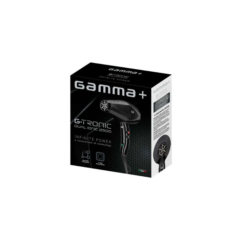 Gamma+ Asciugacapelli Digitale G-Tronic Dual Ionic 2500 nero