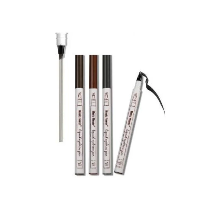 Music Flower Penna per Sopracciglia Waterproof Effetto Tatuaggio 24H a 4 Denti