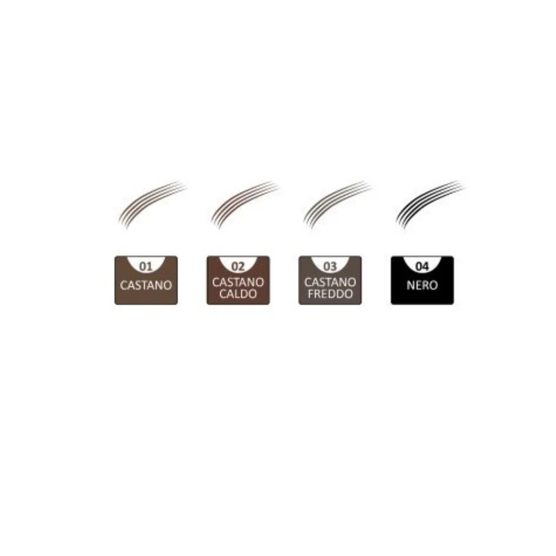 Music Flower Penna per Sopracciglia Waterproof Effetto Tatuaggio 24H a 4 Denti