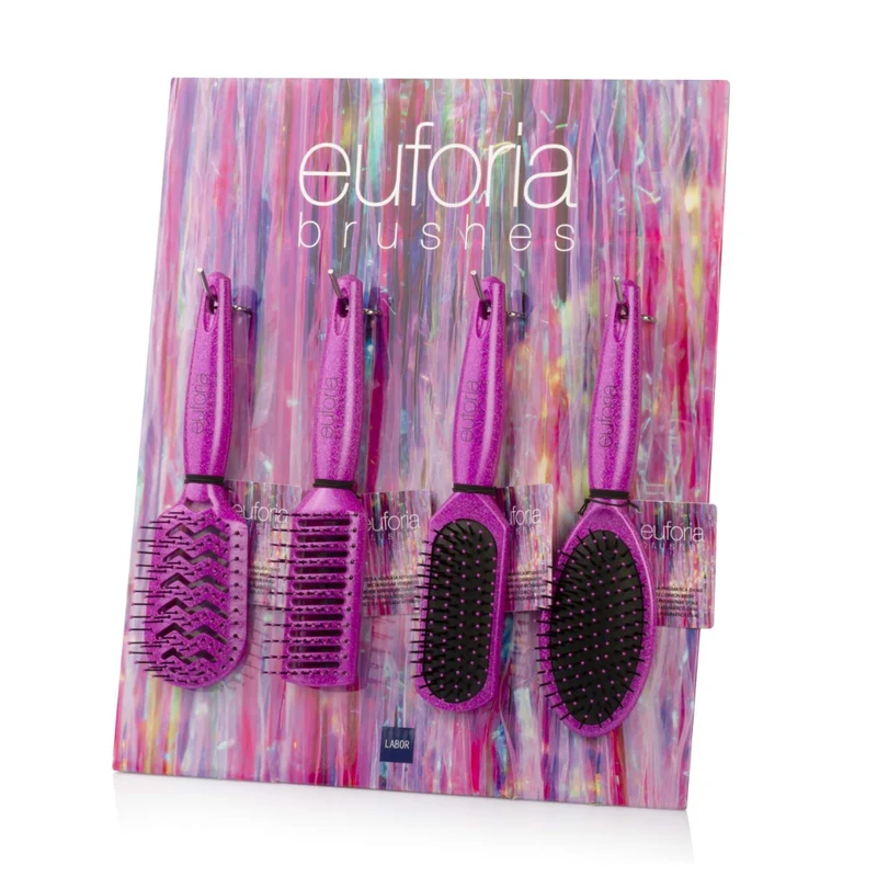 Euforia Spazzola Pneumatica Rettangolare Glitterata