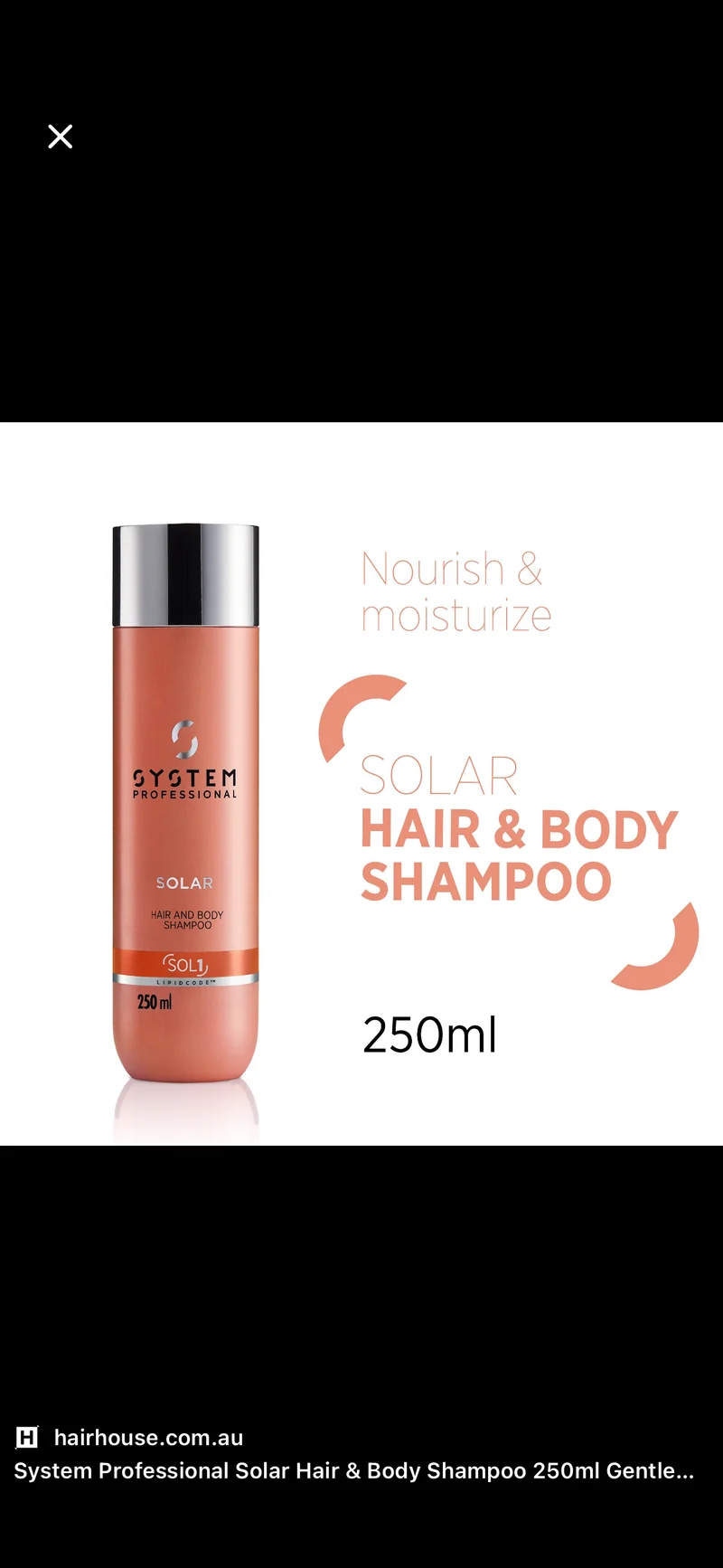 Shampoo capelli e corpo dopo sole