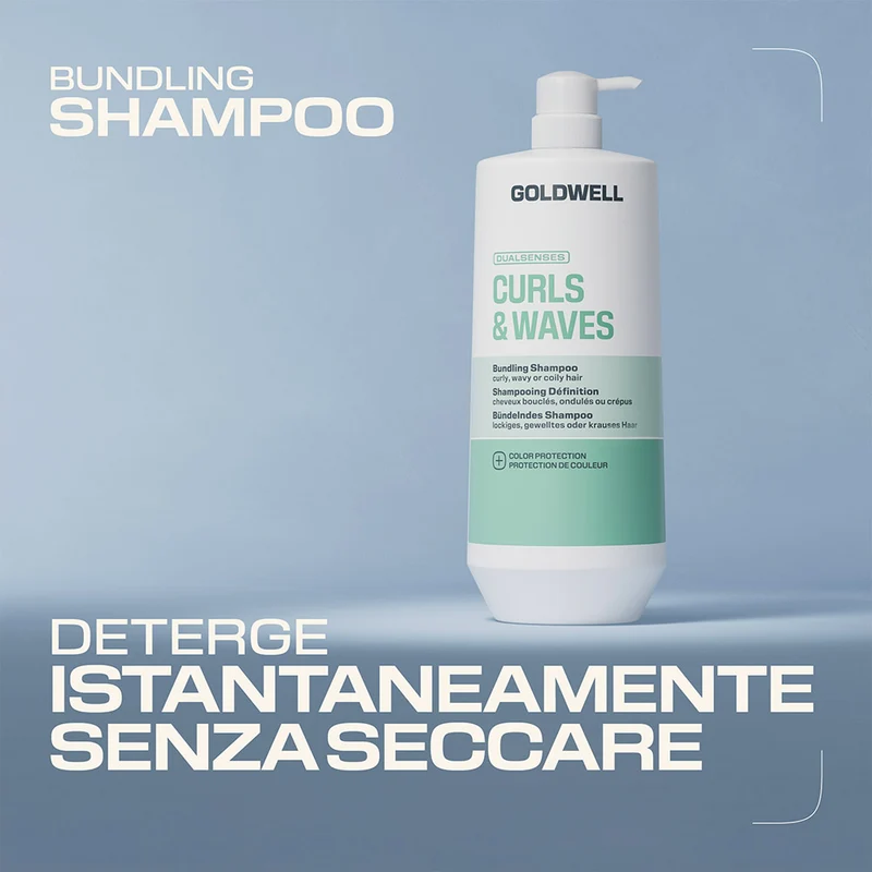 Goldwell Dualsenses Curls & Waves Bundling Shampoo 1000ml - shampoo capelli ricci