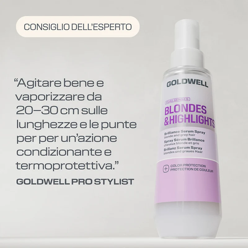 Goldwell Dualsenses Blonde & Highlights Brilliance Serum Spray 150ml - siero districante capelli biondi