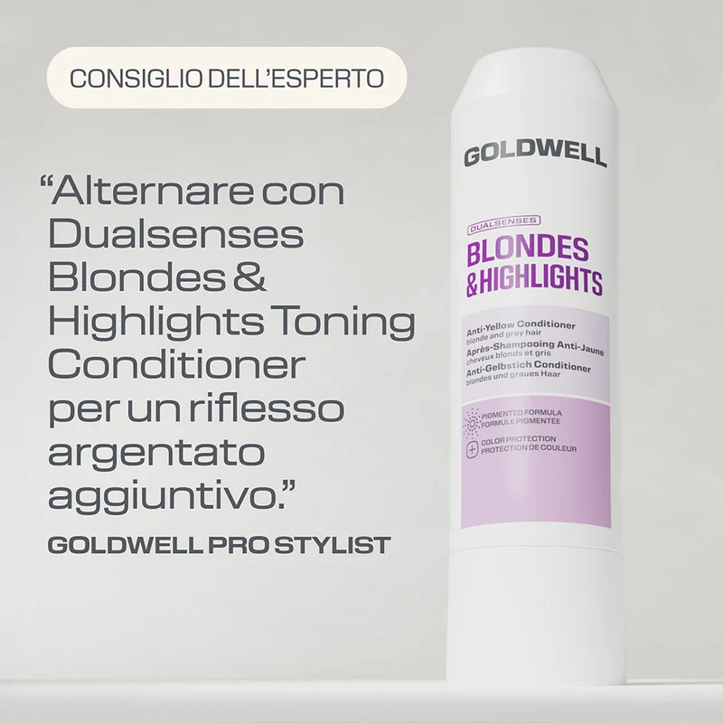 Goldwell Dualsenses Blonde & Highlights Toning Conditioner 200ml - balsamo capelli biondi