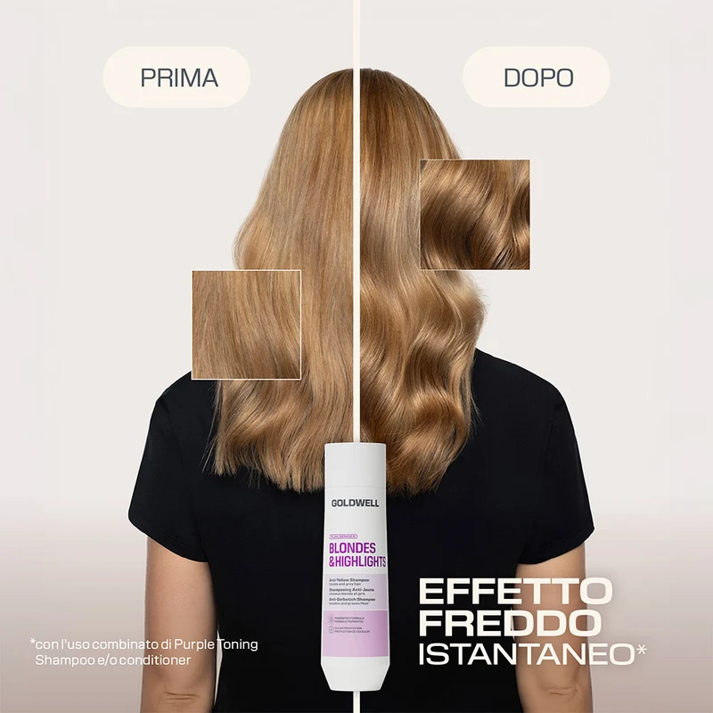Goldwell Dualsenses Blonde & Highlights Anti-Yellow Shampoo 250ml - shampoo capelli biondi