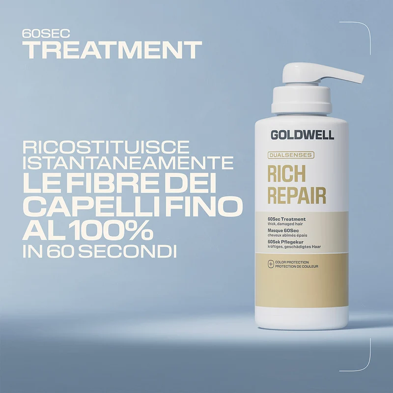 Goldwell Dualsenses Rich Repair 60sec Treatement 500ml - trattamento nutriente capelli danneggiati