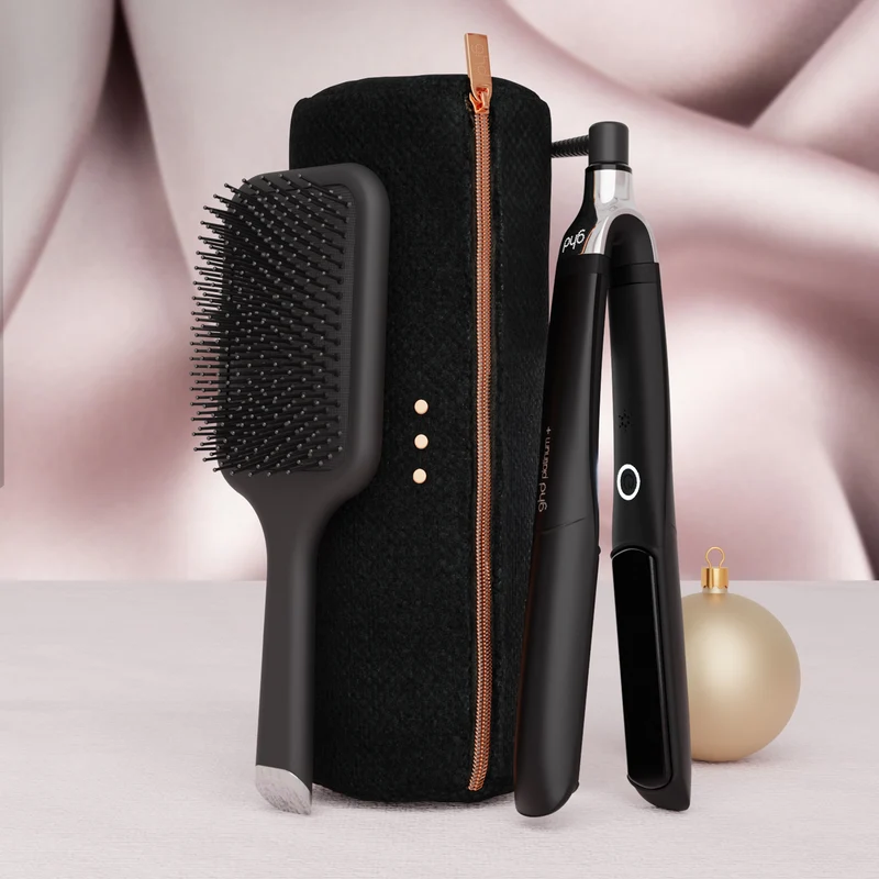 GHD Platinum+ Gift Set Nero, Piastra + Paddle Brush