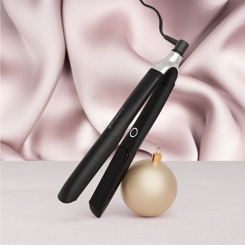 GHD Platinum+ Gift Set Nero, Piastra + Paddle Brush