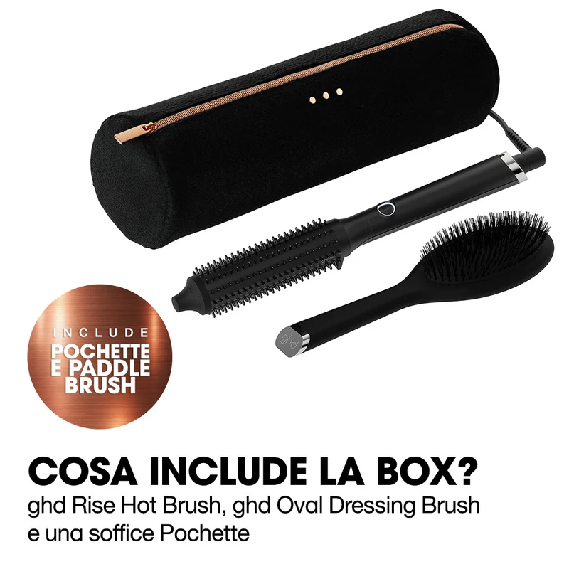 GHD Rise Gift Set, Spazzola Volumizzante Elettrica