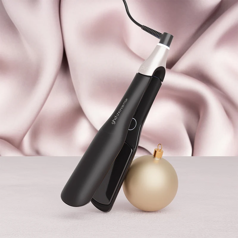 GHD Chronos Max Gift Set Nero, Piastra Larga + Paddle Brush