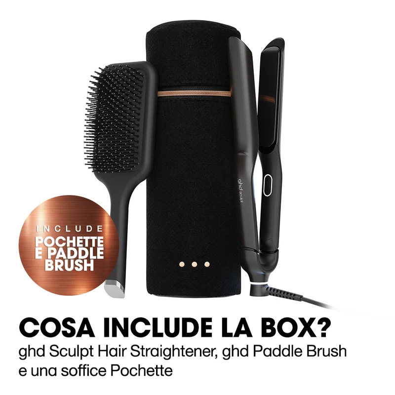 GHD Sculpt Gift Set Nero, Piastra Intelligente