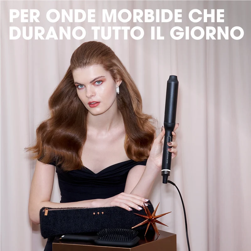 GHD Chronos Curve Max Wand 38 mm, Gift Set Arricciacapelli