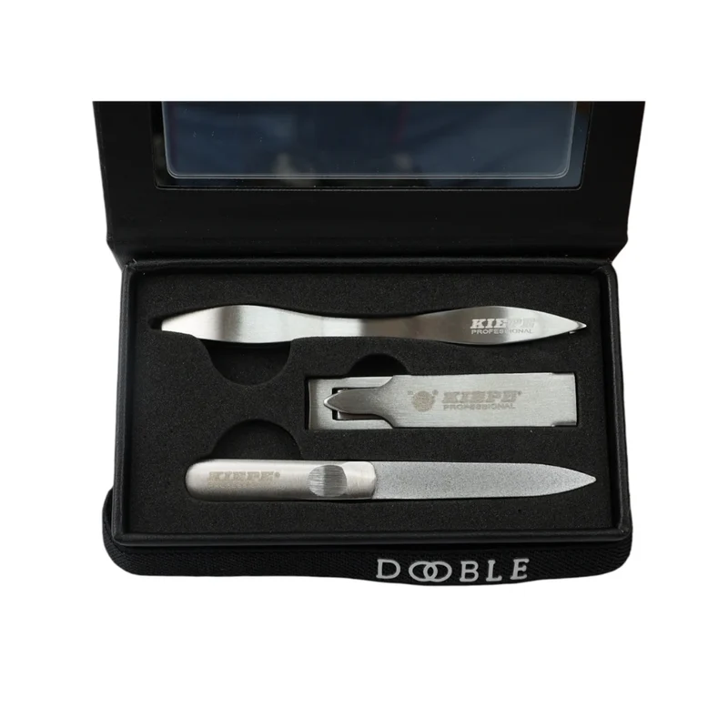 Kiepe A800.2 Dooble Nero Set Manicure Tascabile con Specchio