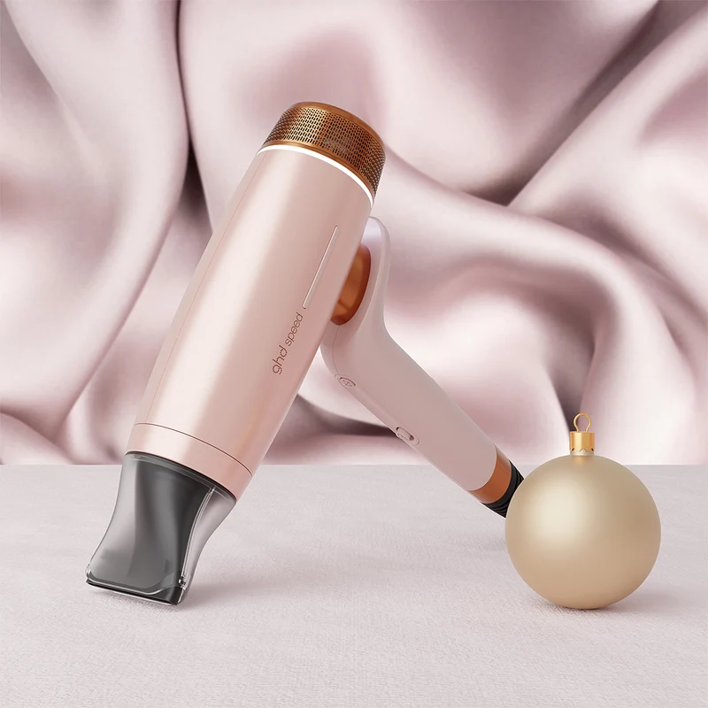 GHD Speed Cashmere Beige, Asciugacapelli Ionico Gift Set