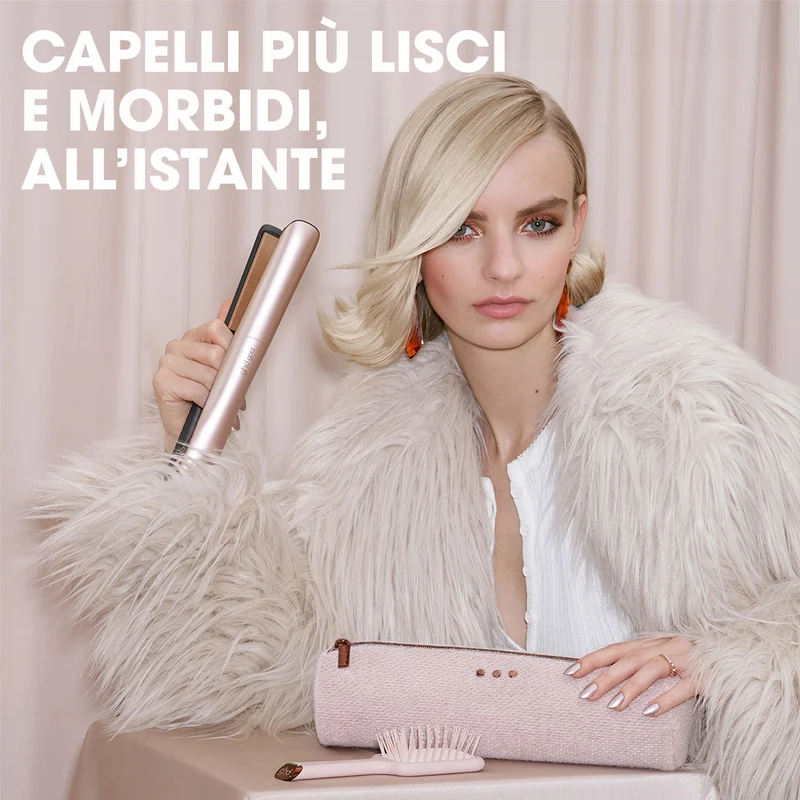 GHD Gold Cashmere Beige, Piastra Gift Set con Spazzola