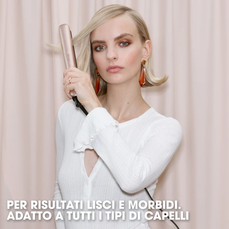 GHD Gold Cashmere Beige, Piastra Gift Set con Spazzola