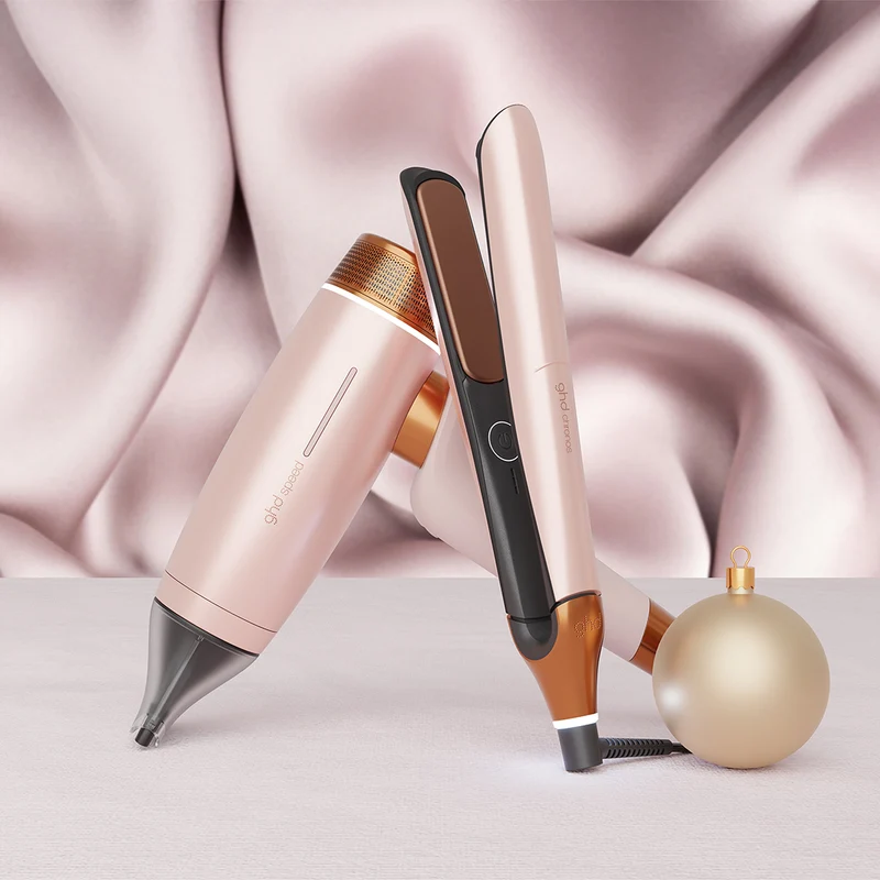 GHD Deluxe Gift Set Cashmere Beige, Chronos + Speed