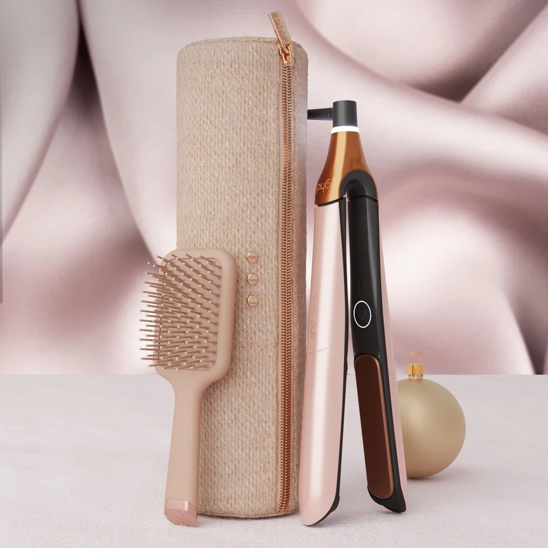 GHD Chronos Cashmere Beige, Piastra Gift Set con Spazzola