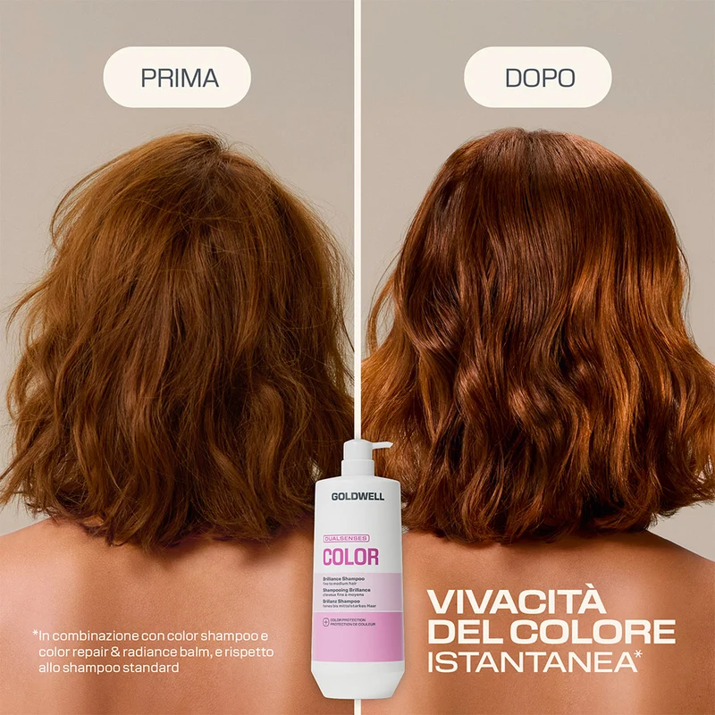 Goldwell Dualsenses Color Brilliance Shampoo 1000ml - shampoo protettivo del colore