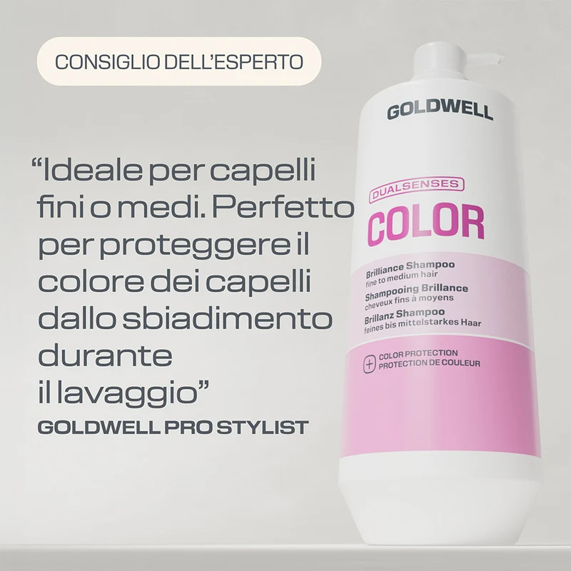 Goldwell Dualsenses Color Brilliance Shampoo 1000ml - shampoo protettivo del colore