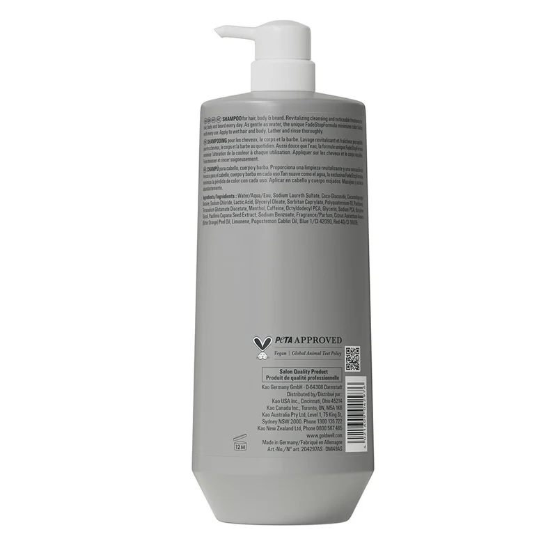 Goldwell Dualsenses Men Hair & Body Shampoo 1000ml - shampoo doccia per tutti i tipi di capelli