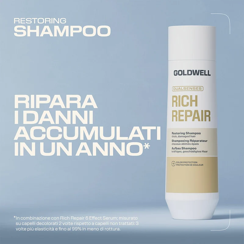 Goldwell Dualsenses Rich Repair Restoring Shampoo 250ml - shampoo capelli danneggiati