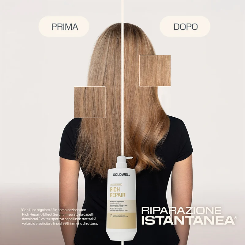 Goldwell Dualsenses Rich Repair Restoring Shampoo 1000ml - shampoo capelli danneggiati