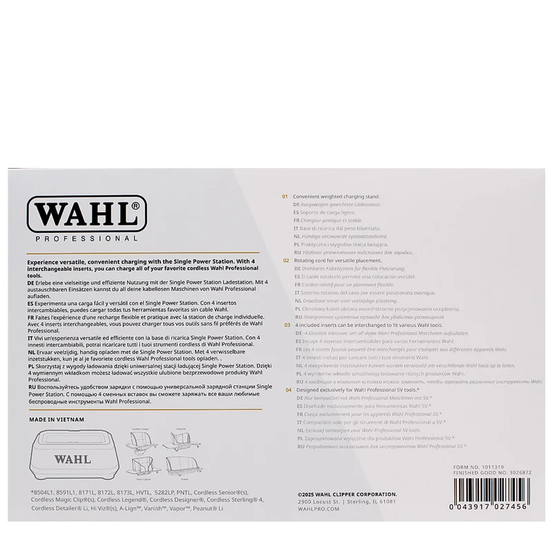 Wahl Single Power Station - base di ricarica