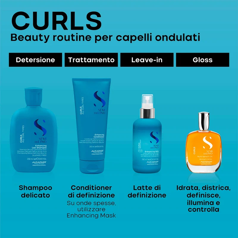 Alfaparf Milano Semi di Lino Curls Conditioner 50ml- balsamo capelli ricci