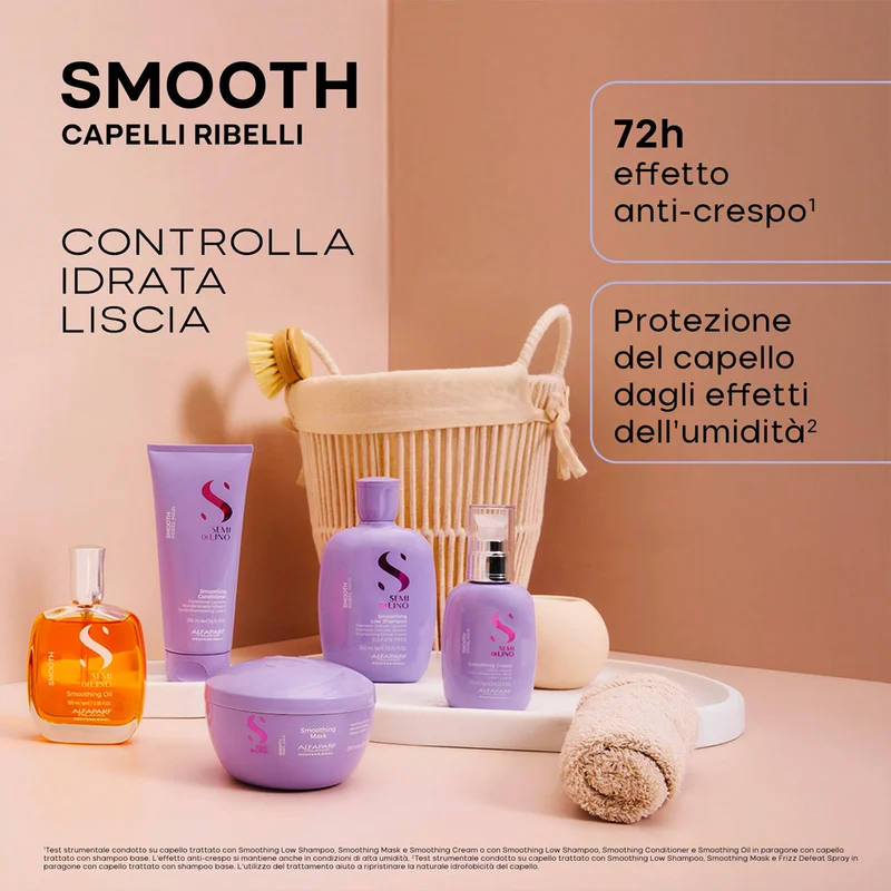 Alfaparf Milano Semi di Lino Smooth Smoothing Low Shampoo 75ml- shampoo delicato lisciante