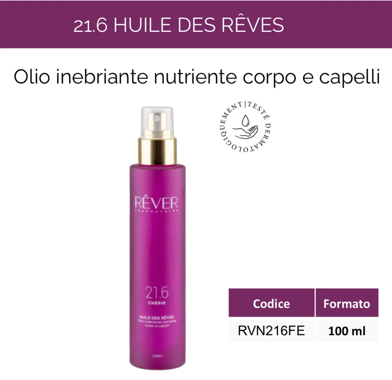REVER Cherie 21.6 HUILE DES RÊVES 100 ml