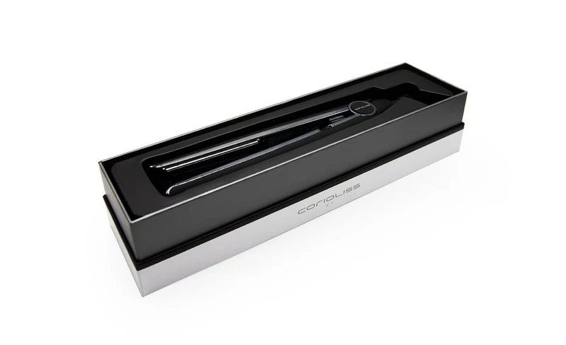 piastra CORIOLISS C1 BLACK SOFT TOUCH CHROME 230°