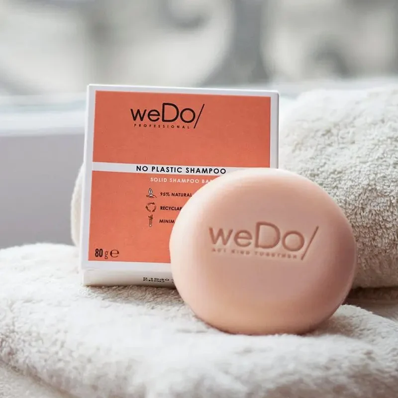 weDo No Plastic Shampoo 80gr - shampoo solido per capelli normali o danneggiati