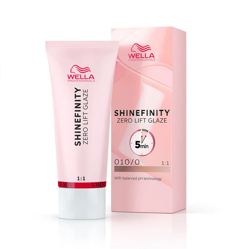 Wella Shinefinity Zero Lift Glaze Natural Flash 010/0 60ml - colorazione demi permanente