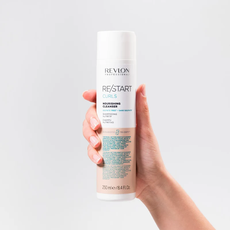 Revlon Restart Curly Nourishing Cleanser 250ml - shampoo per capelli ricci