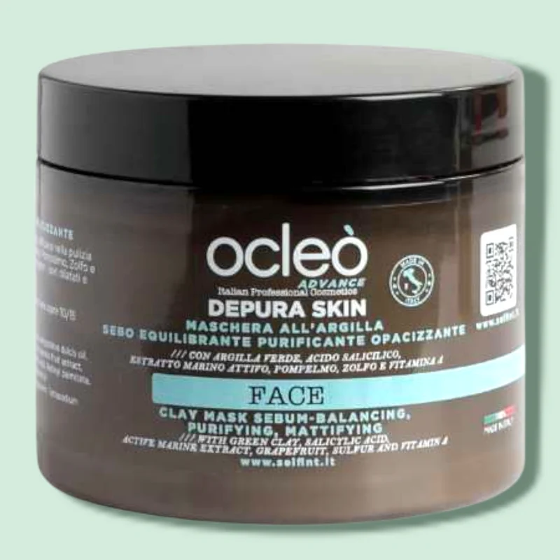 Maschera All'argilla Sebo Equilibrante Purificante Opacizzante 500Ml