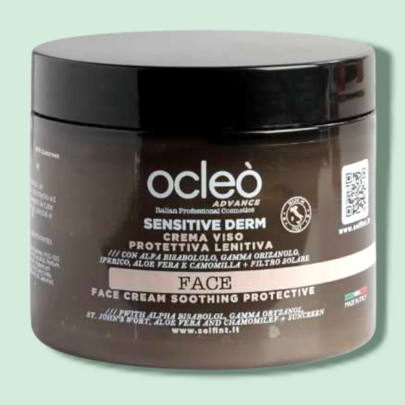 Crema Viso Protettiva Lenitiva Con Filtro Solare 500Ml