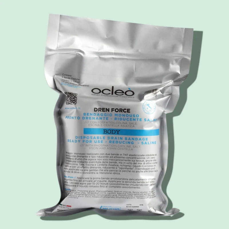 Bendaggio Pronto - Drenante - Lipo Riducente Salino - Due Bende 10 Cm. X 9Mt. In Estensione - 225Ml