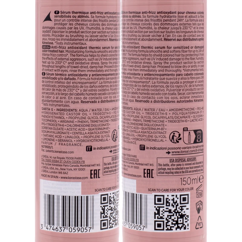 Kerastase Chroma Absolu Serum Thermique 150ml - termoprotettore anti-crespo antiossidante