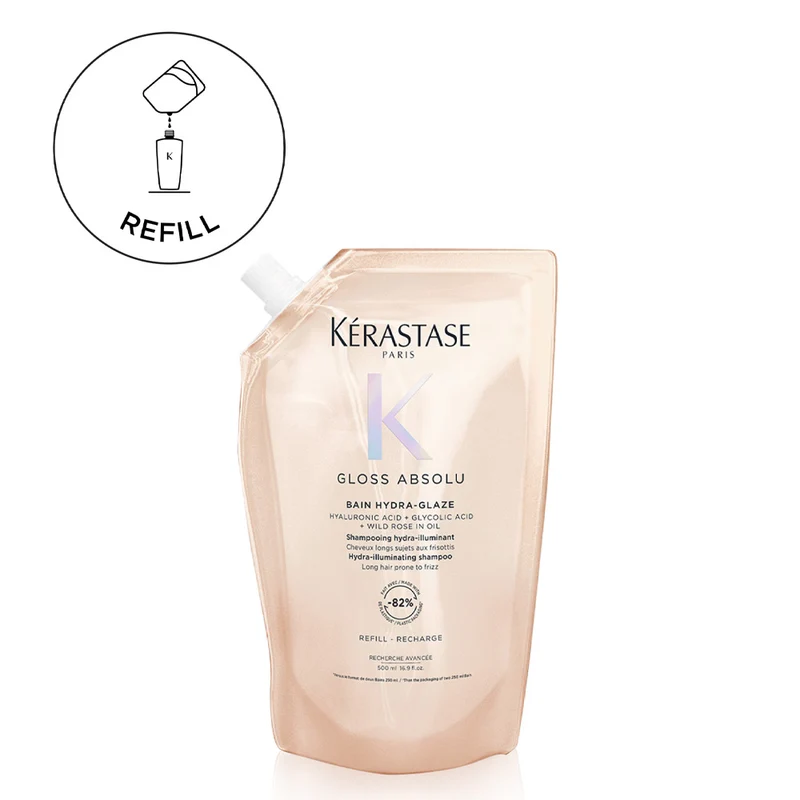 Kerastase Gloss Absolu Bain Hydra Glaze Refill 500ml - shampoo anticrespo illuminante