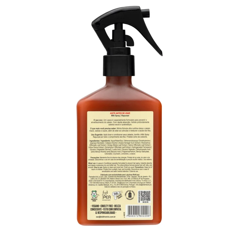 Lola From Rio Rapunzel Milk Spray 250ml - balsamo leave-in anticaduta