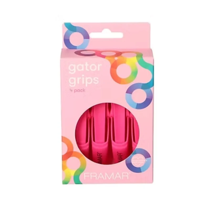 Framar Gator Grip Clips Fermagli Professionali per Capelli 4pz