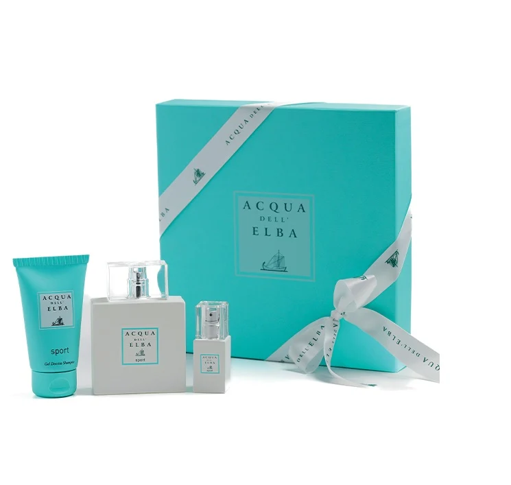 Acqua Dell'elba - Sport Unisex - Confezione Regalo Edp 100 ml + 15 ml + Gel Doccia 75 ml