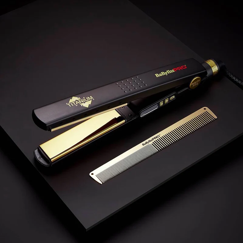 Babyliss Pro Piastra Black Titanium Ionic BAB3091BKTE - piastra con placche in titanio