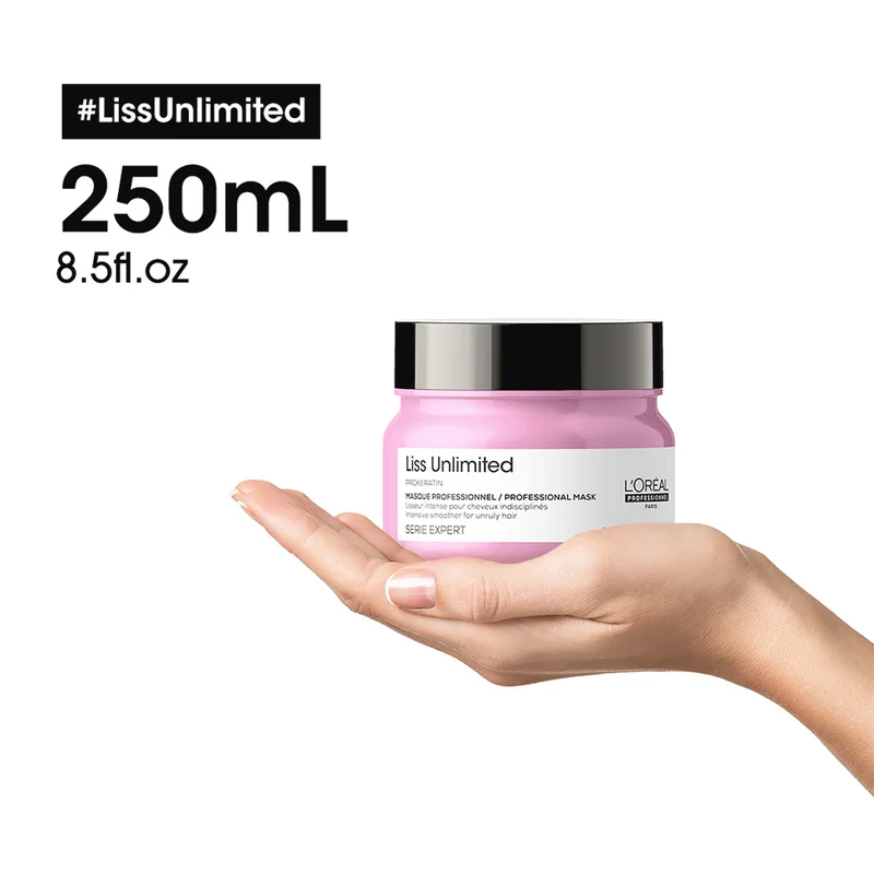 L'Oréal Professionnel Paris Serie Expert Liss Unlimited Mask 250ml - maschera per capelli crespi