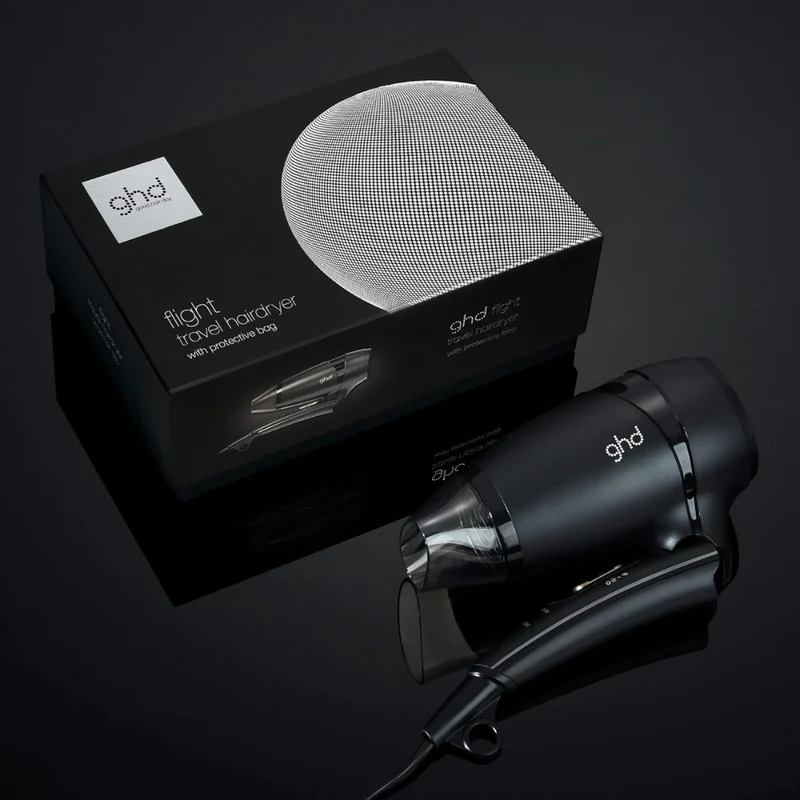 GHD Flight Phon da Viaggio Professionale Nero