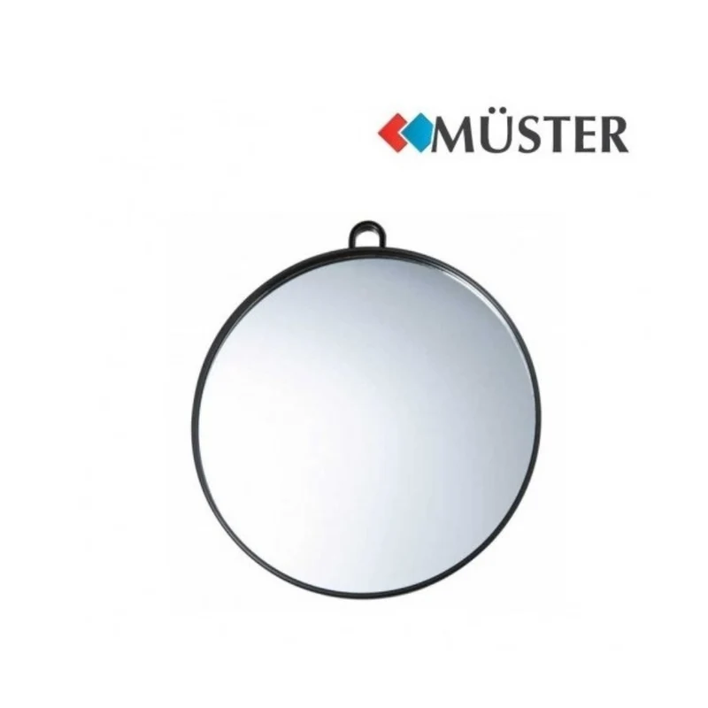 Muster Specchio Professionale Tondo con Manico 27 cm – Melanzana
